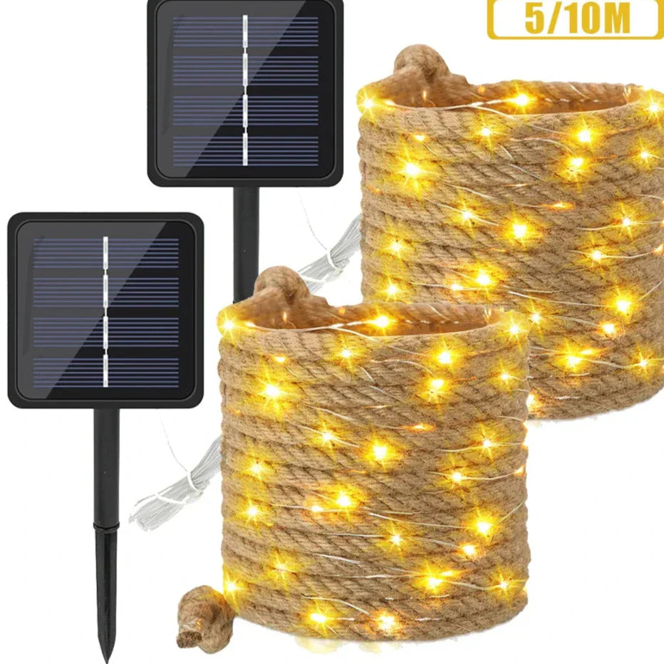 Solar-powered string lights for outdoors – Charming LED decorative lighting