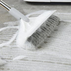 2 In 1 Floor Scrub Brush with Window Squeegee 120 Degrees Rotatable Long Handle
