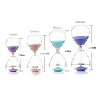 Creative transparent hourglass made of glass