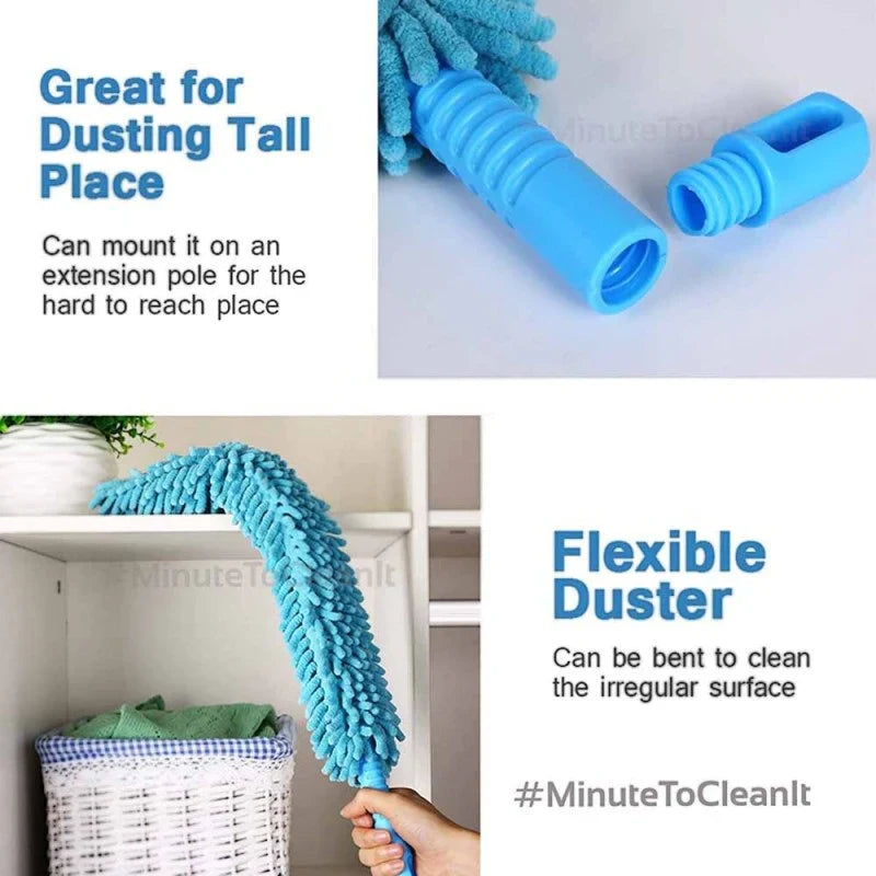 Flexible Microfiber Duster with Long Handle