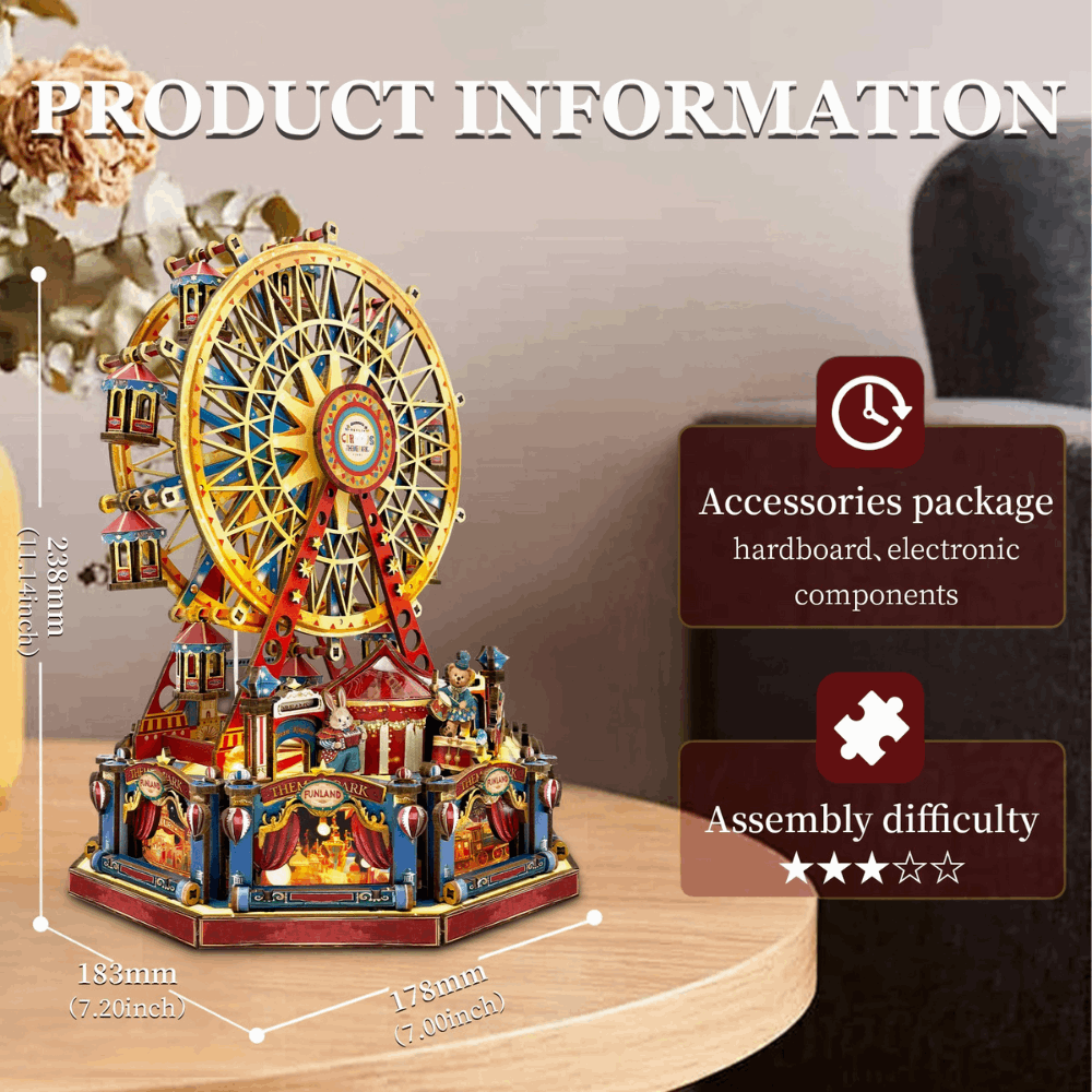 Century Ferris Wheel 3D Wooden Mechanical Puzzles