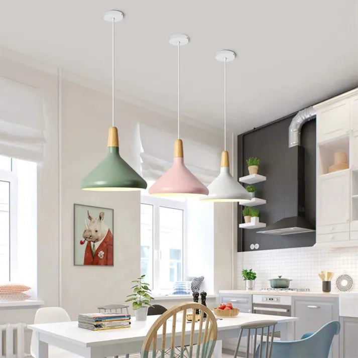 Modern elegance in the form of a stylish conical pendant lamp