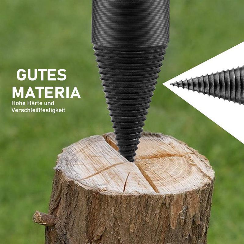 Firewood drill with round shaft