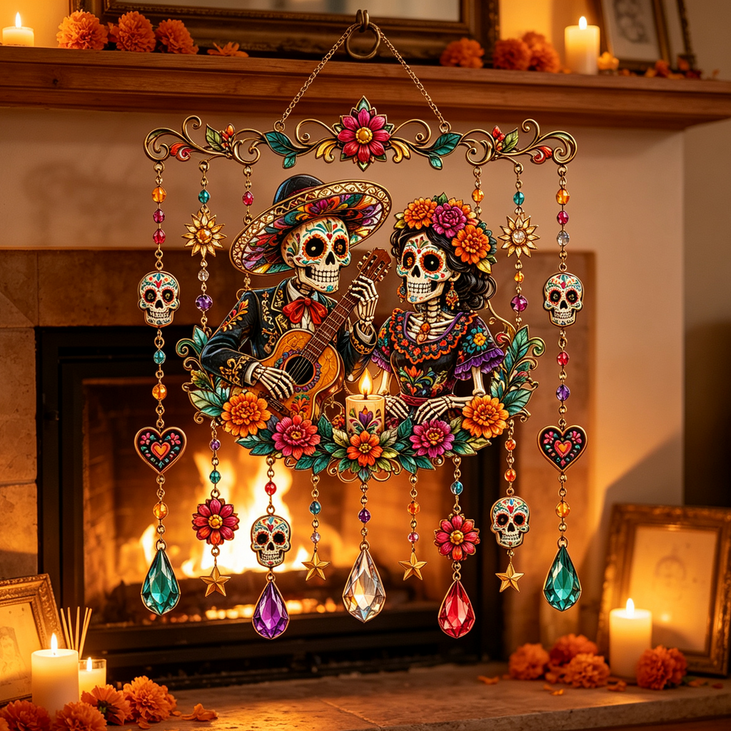 Holiday Window Suncatcher - 3 Seasonal Designs, 20 cm
