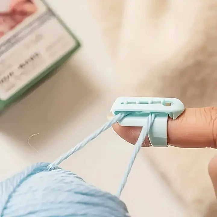 5 pieces | Yarn guide ring – Comfortable knitting & crocheting without finger strain