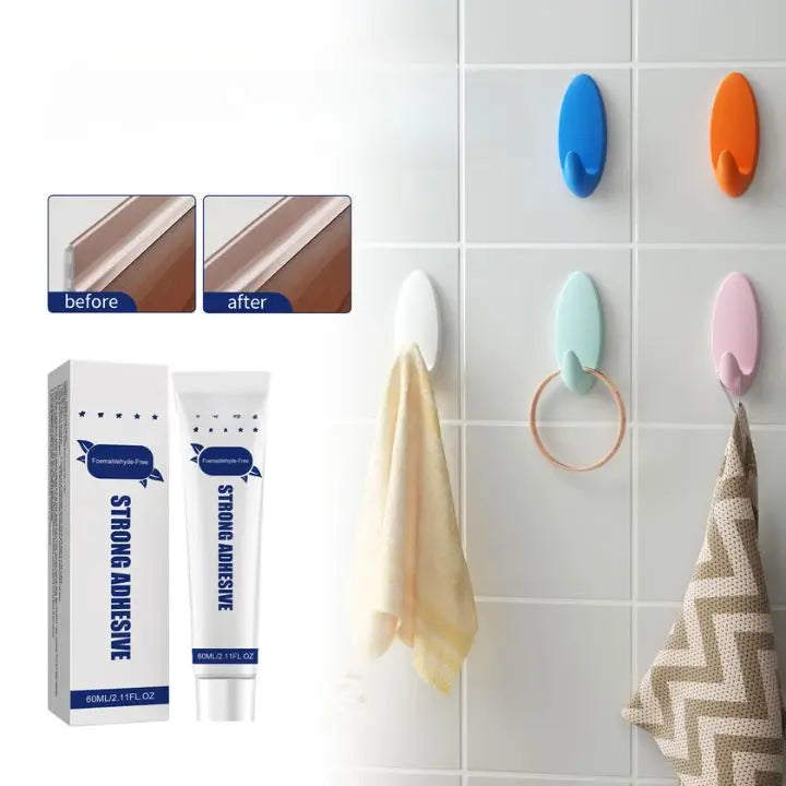 5 Pieces Nail-Free Power Glue – Mold Resistant & Weatherproof for Any Surface