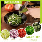 5-Blade Stainless Steel Herb Scissors Set - Versatile Kitchen Scissors
