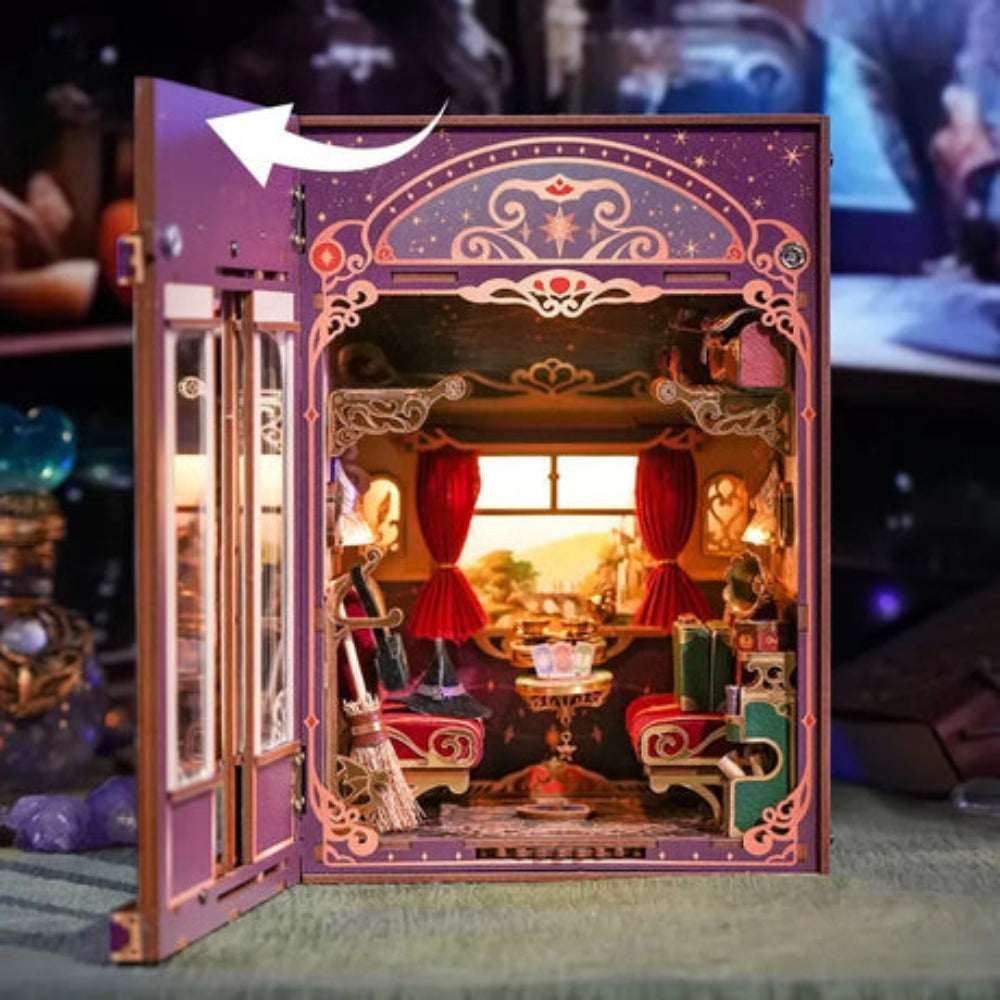Train Cabin Series – Magical Journey Motion Scene DIY Book Nook Kit
