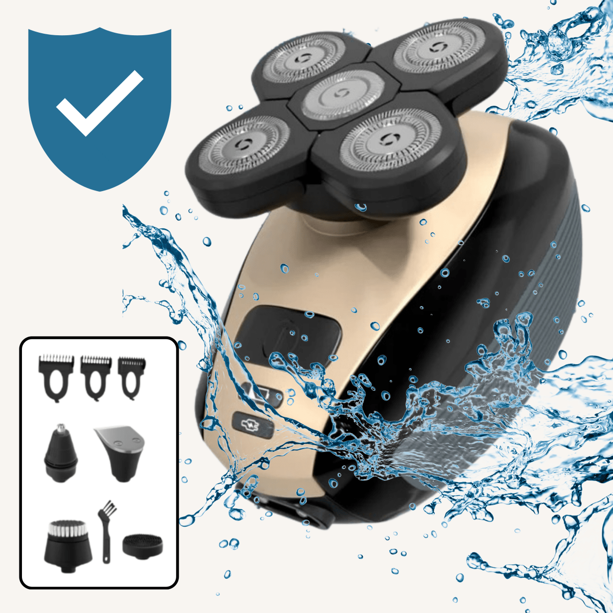 GLIDESONIC – 5-in-1 Grooming Razor for Smooth, Irritation-Free Shaving