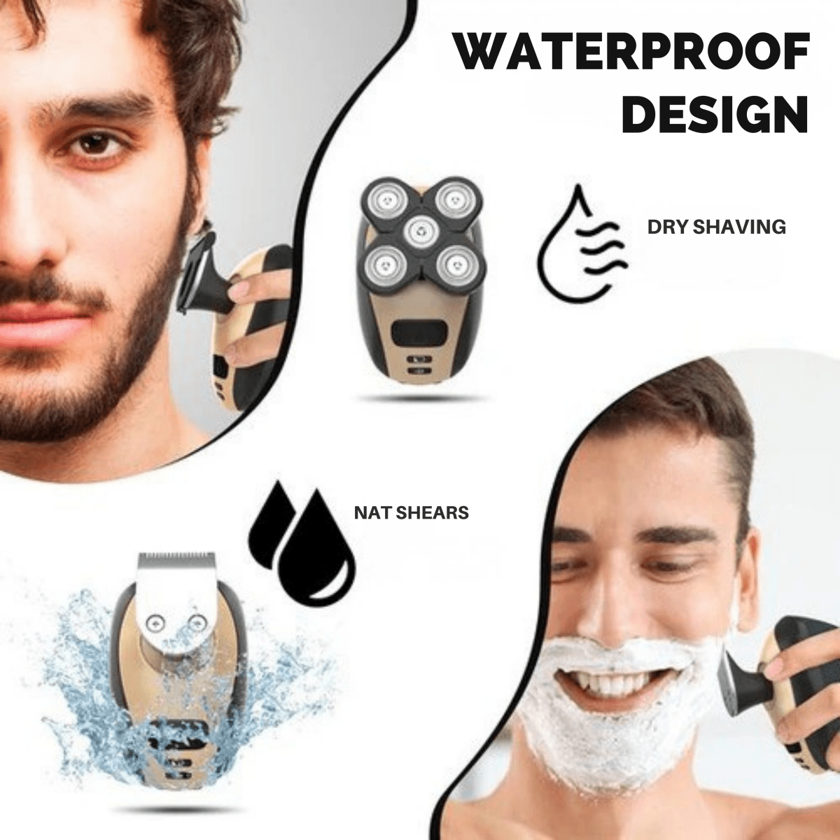 GLIDESONIC – 5-in-1 Grooming Razor for Smooth, Irritation-Free Shaving