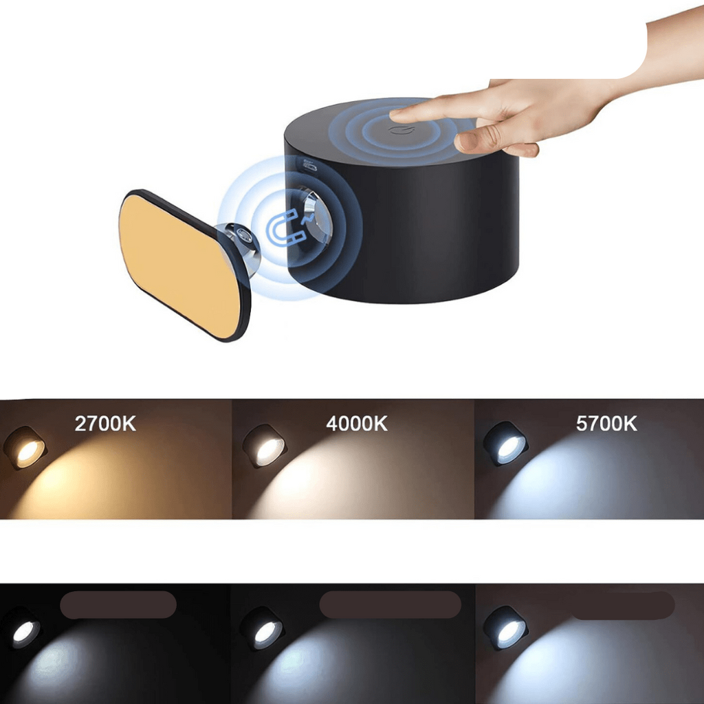FlexiLamp – Cordless rechargeable 360° wall lamp