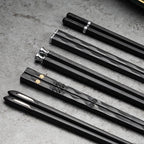 DineLux – Luxurious Chopstick Set with Refined Designs (5 Pairs)