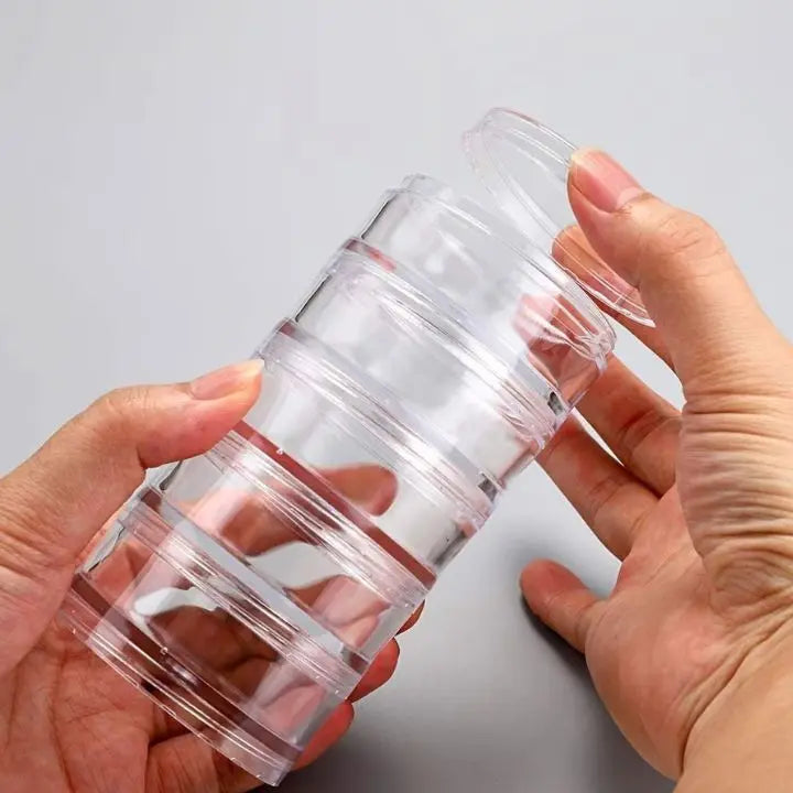5-piece Multifunctional Stackable Containers for Accessories