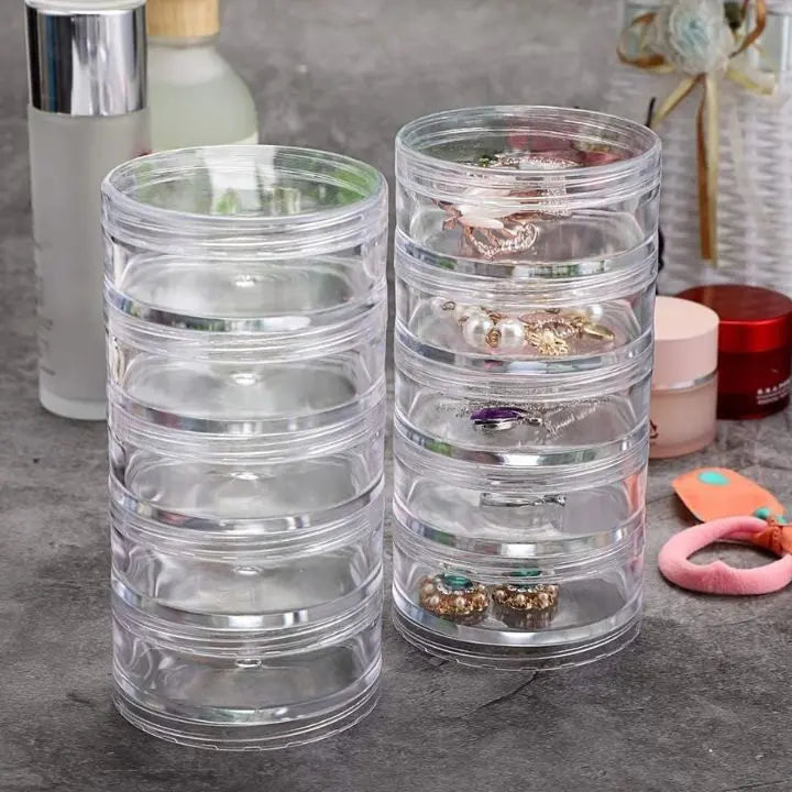 5-piece Multifunctional Stackable Containers for Accessories