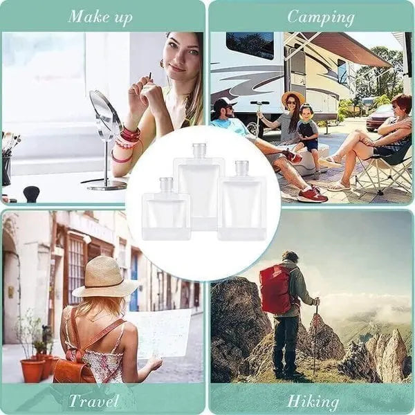 5-piece travel set for lotions – Lightweight & Leak-proof