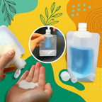 5-piece travel set for lotions – Lightweight & Leak-proof
