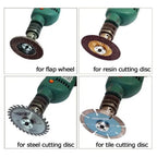 5-pc Drill Angle Grinder Adapter – Cutting & Polishing Rod
