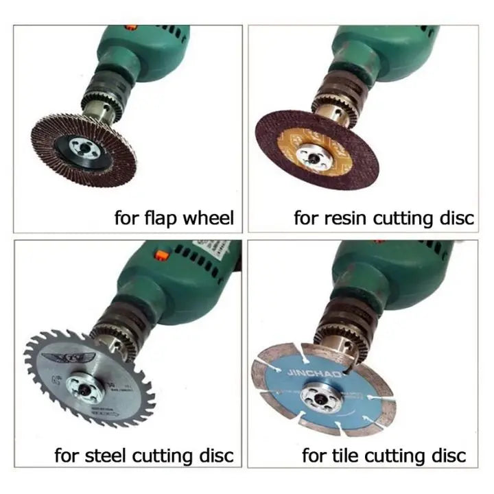 5-pc Drill Angle Grinder Adapter – Cutting & Polishing Rod