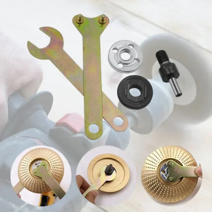 5-pc Drill Angle Grinder Adapter – Cutting & Polishing Rod