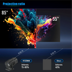 Compact 4K Android Mini Projector with WiFi & Bluetooth