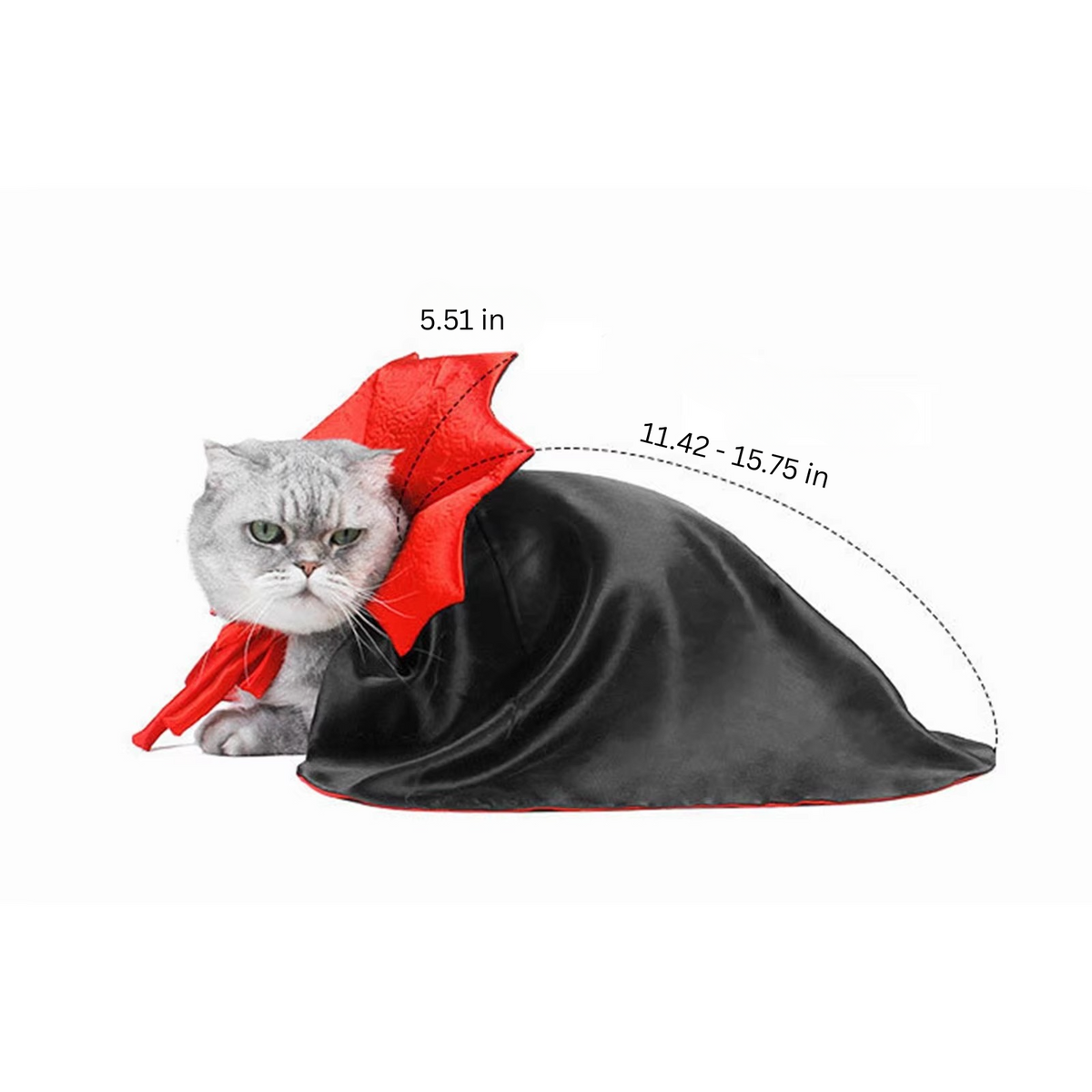 Halloween Cape Costume for Cats and Small Dogs – Soft Cloak for Pet Cosplay and Holiday Parties
