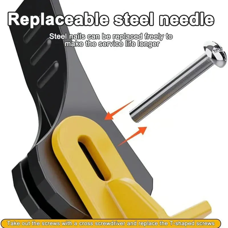 50 Piece Tile Leveling System with Steel Pins for Even Joints