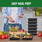 50-Pack Reusable Meal Prep Containers with Lid, Leakproof