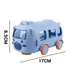 500 ml Drinking Bottle in Bus Shape – Leak-proof with Straw & Strap
