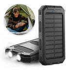 Waterproof Solar Power Bank with LED Flashlight