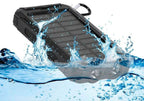 Waterproof Solar Power Bank with LED Flashlight