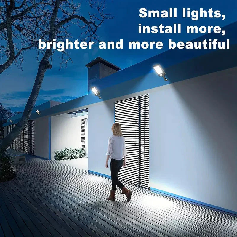 5000LM Solar Floodlight Twilight to Dawn, Solar Powered Outdoor Lights with Security Motion Sensor