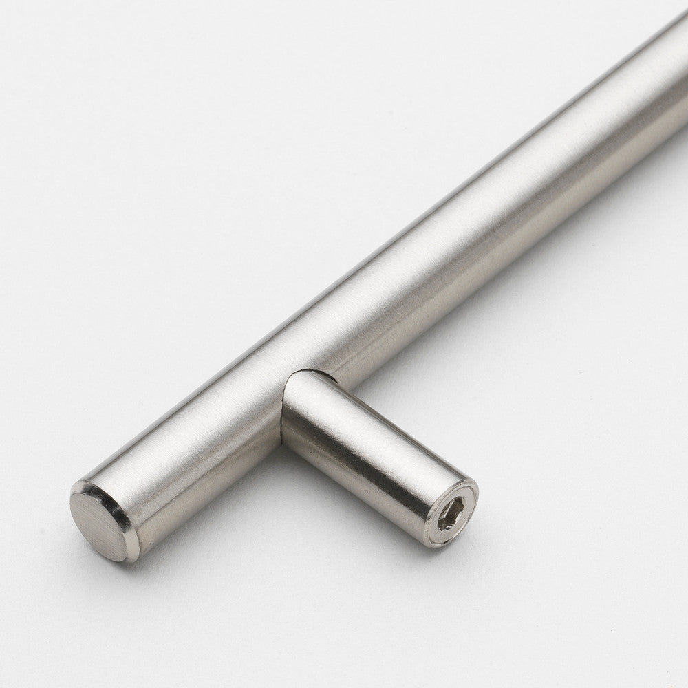 Brushed Nickel Modern Stainless Steel Drawer Hardware T-Bar Handles