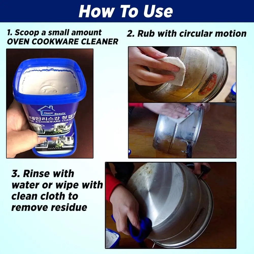 500 g Stainless Steel Cleaning Paste – Cleans, Polishes & PRedects in one step!