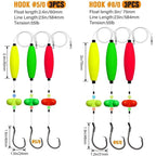 Pre-Rigged Catfish Float Rigs with Rattle Beads
