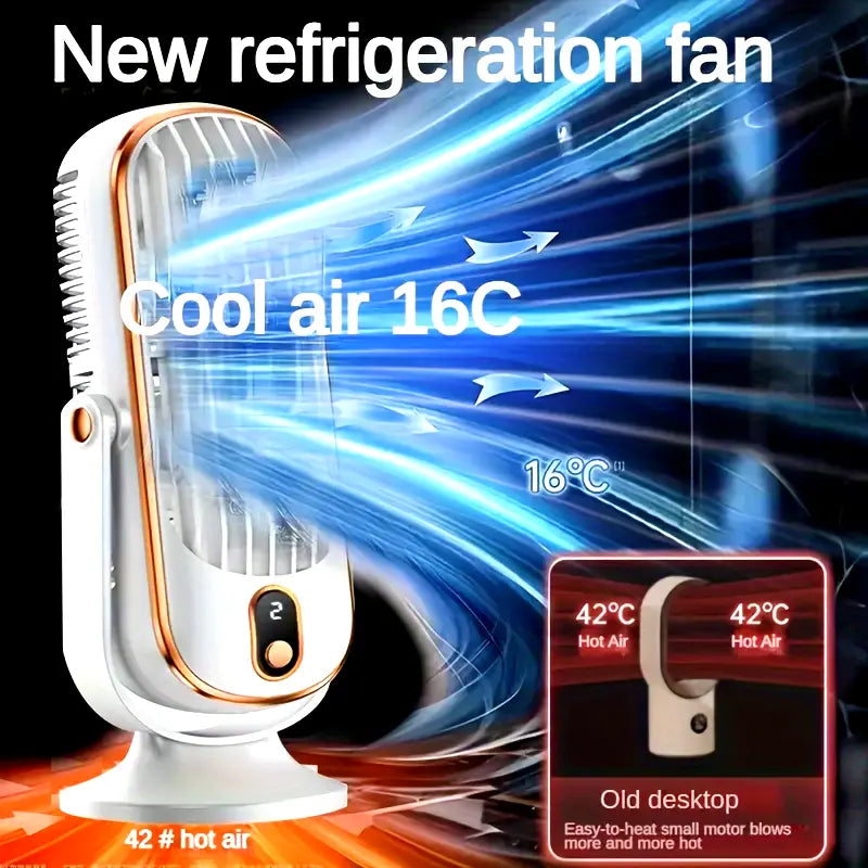 Portable Mini Air Conditioner with USB Charging – 5 Speeds & 720° Rotation