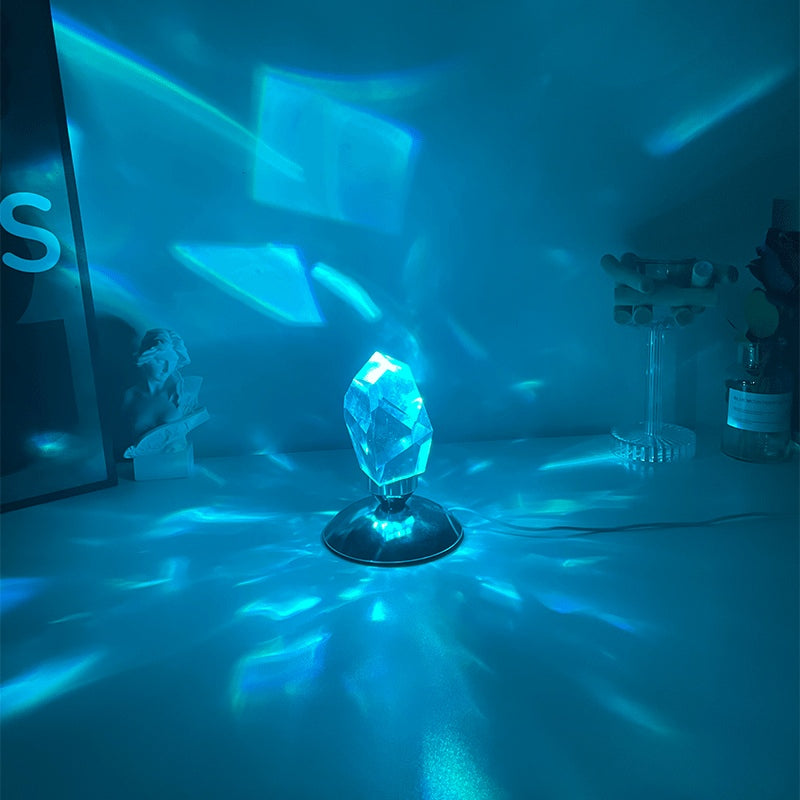 Crystal bedside lamp