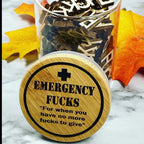 Emergency F**k Glass - Funny Give a F**k Glass