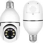 Security camera with remote access and integrated light 1080