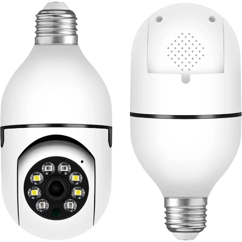 Security camera with remote access and integrated light 1080