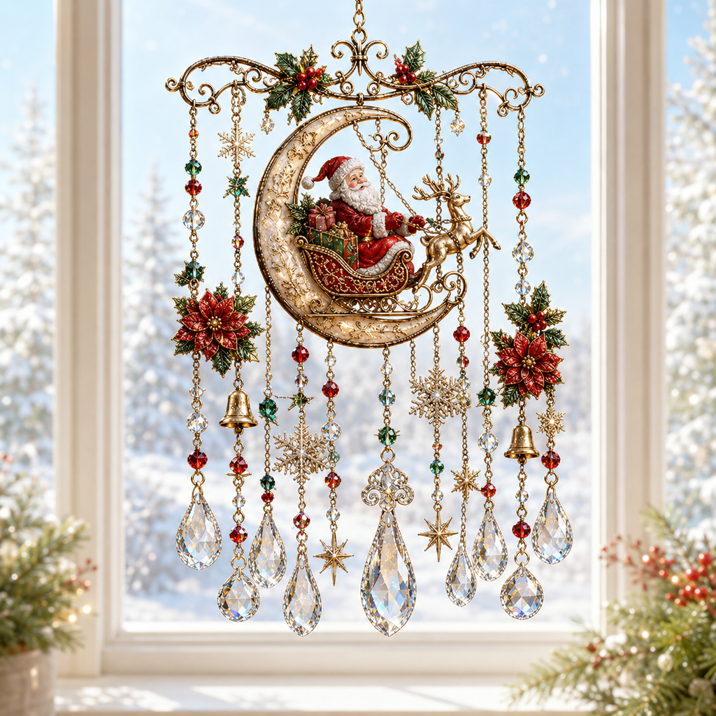 Christmas Crystal Window Suncatcher - 5 Storybook Designs