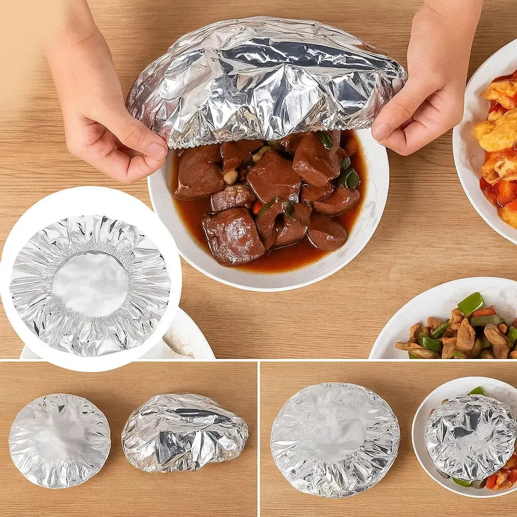 50-piece set insulating covers made of aluminum foil