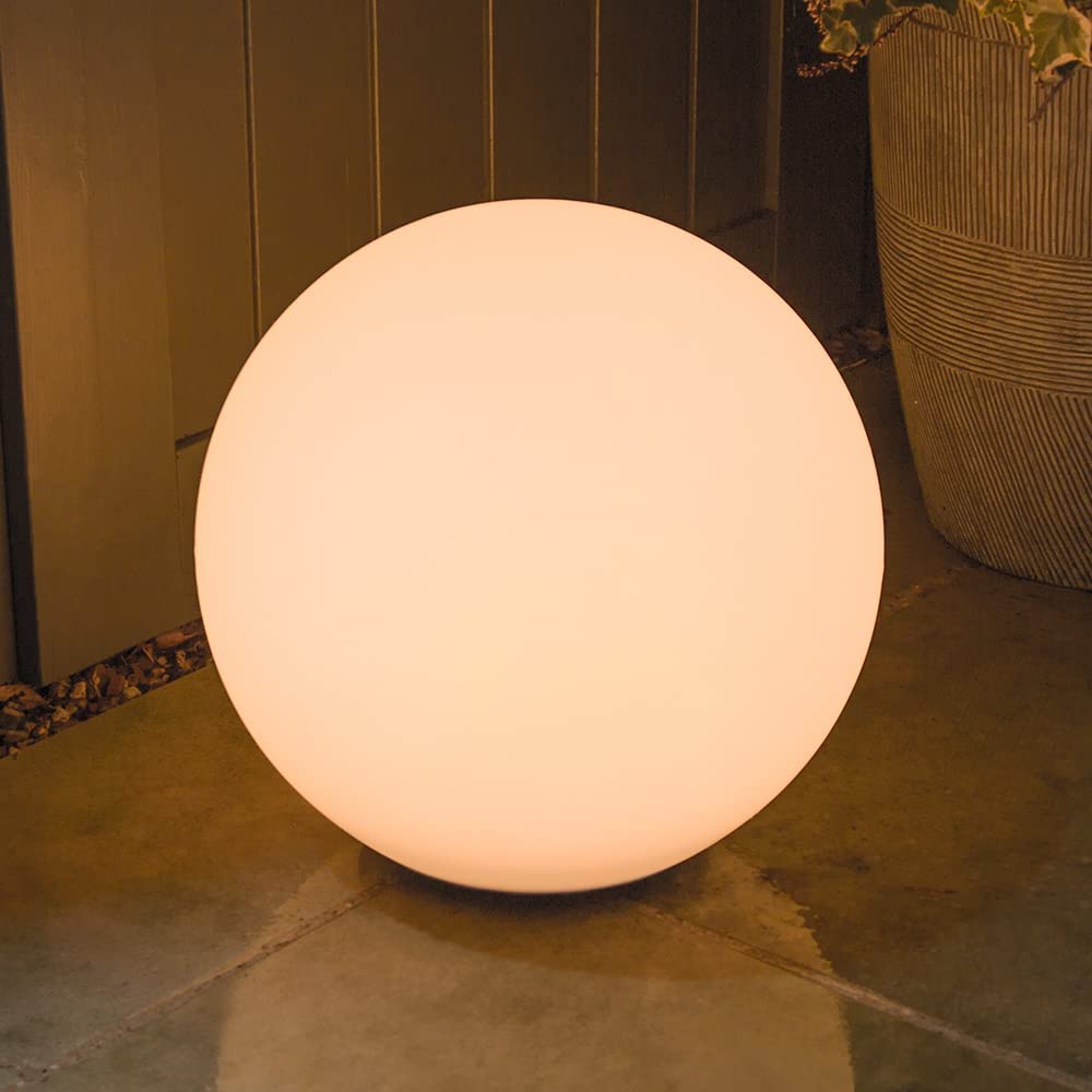 Weatherproof Round LED Garden Light with 16 Colors and Remote Control - Perfect for Garden, Porch & Party