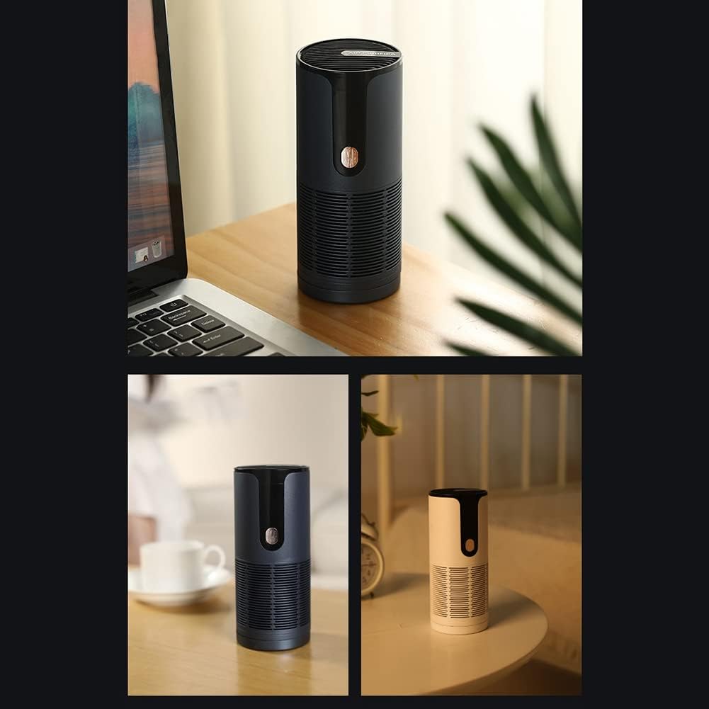 Portable Cleaner Purifier – USB Rechargeable Air Freshener with Activated Carbon & Aromatherapy
