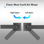 Smart Fingerprint Door Lever Lock with Key Access & 30 User Capacity – Nivora