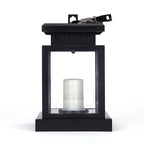 Solar Lantern with LED Candle – Hanging Lamp for Garden & Terrace, Decorative Light for Outdoor