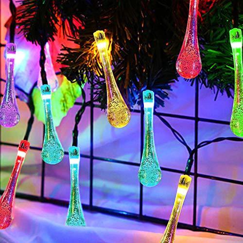 LED Water Drop Solar Lights