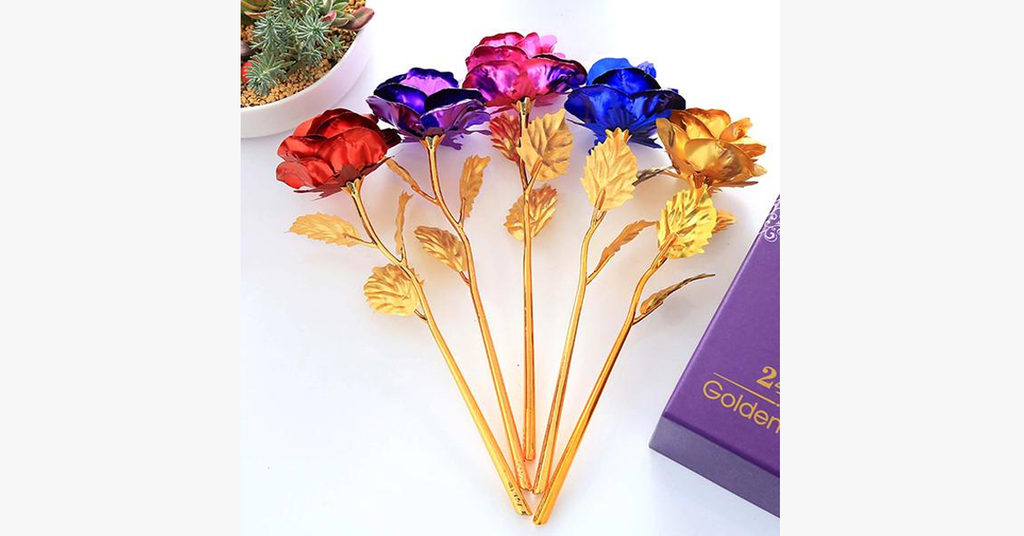 24K Always Gold Plated Rose - Various Colors