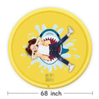 Shark Splash Sprinkler Mat for Kids – Inflatable Water Mat