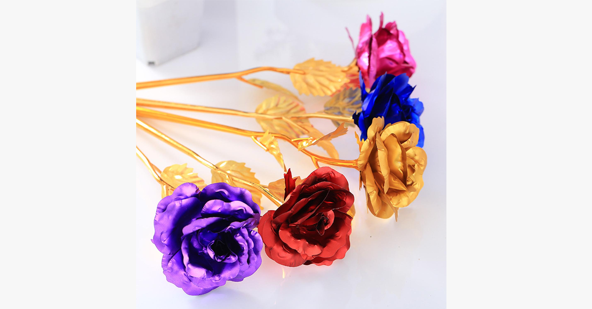 24K Always Gold Plated Rose - Various Colors