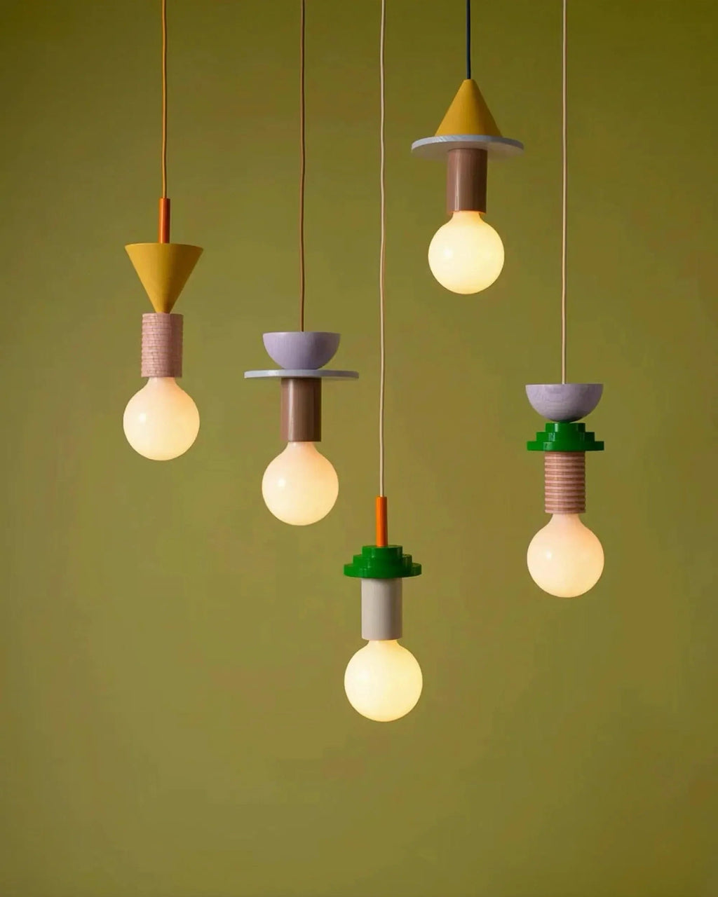 Chandelier in geometric shape